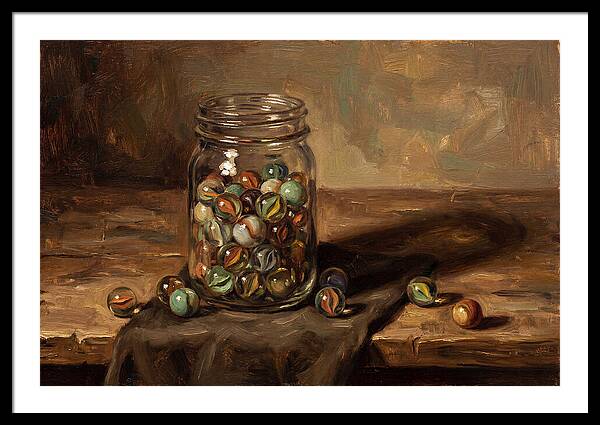 Collection Of Vintage Glass Marbles