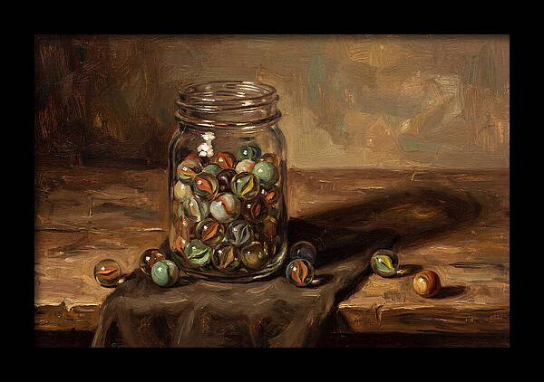 Collection Of Vintage Glass Marbles