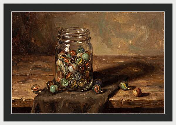 Collection Of Vintage Glass Marbles