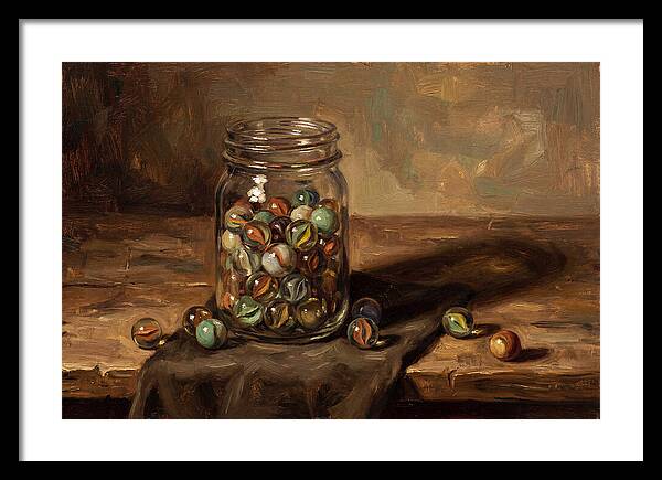 Collection Of Vintage Glass Marbles