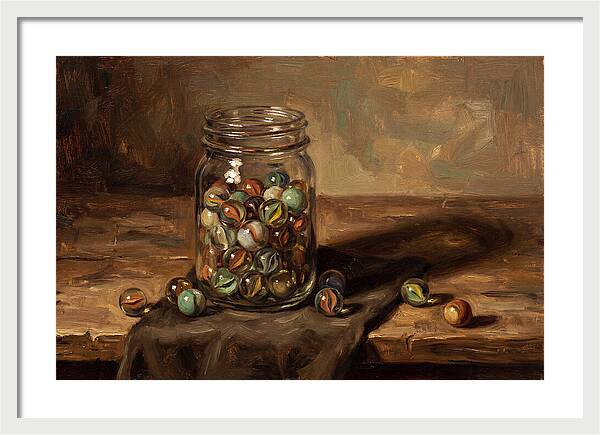 Collection Of Vintage Glass Marbles