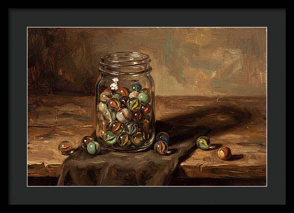 Collection Of Vintage Glass Marbles