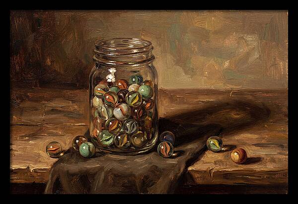 Collection Of Vintage Glass Marbles