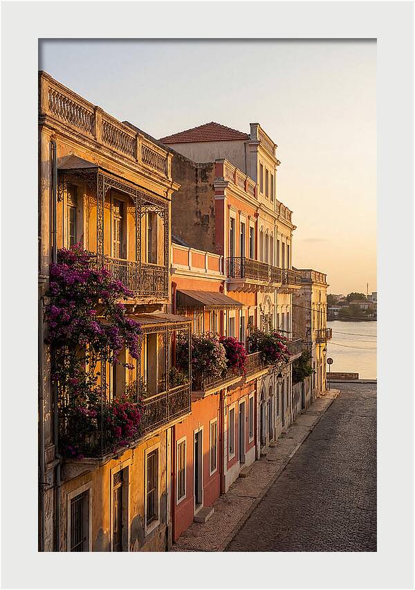 Colonial Charm At Golden Hour