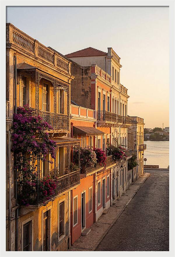 Colonial Charm At Golden Hour