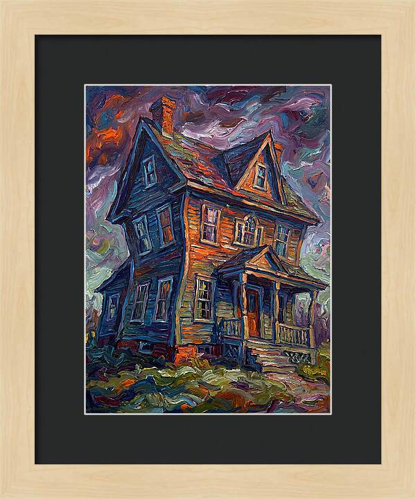 Colonial House In Expressionist Style
