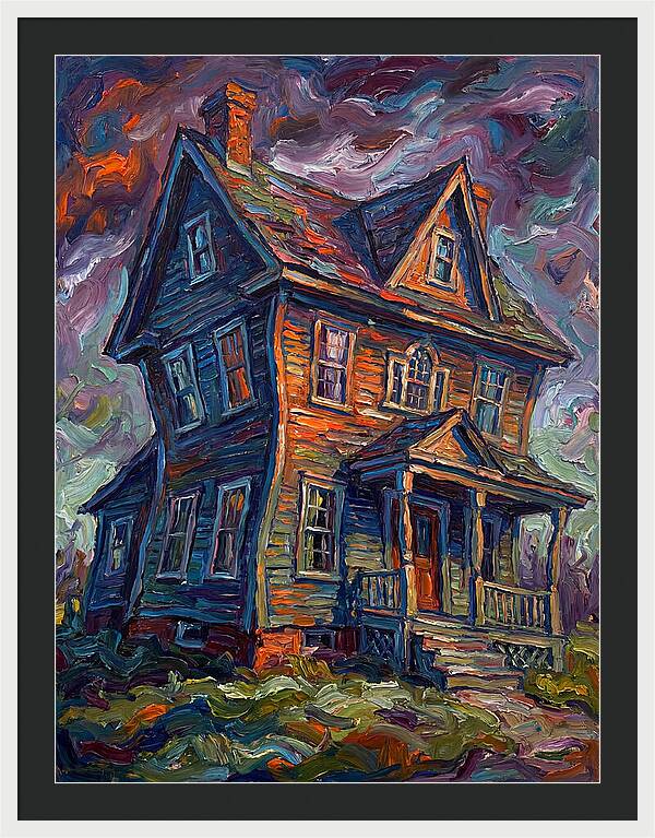 Colonial House In Expressionist Style