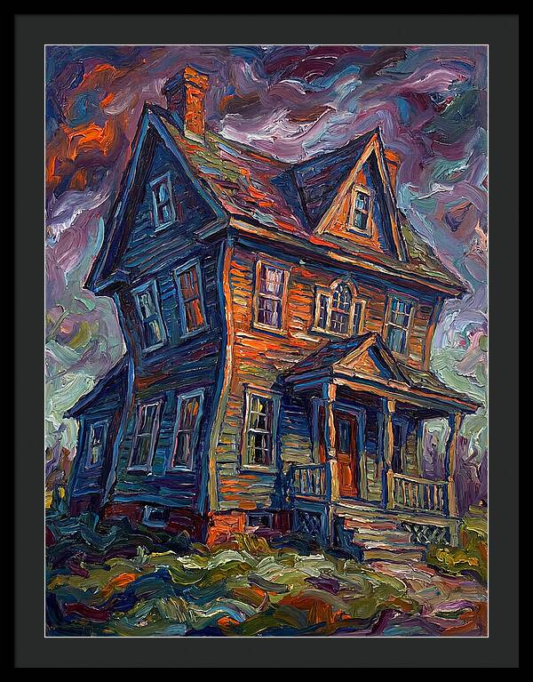 Colonial House In Expressionist Style