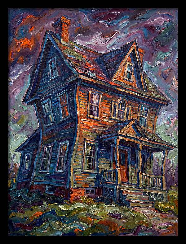 Colonial House In Expressionist Style