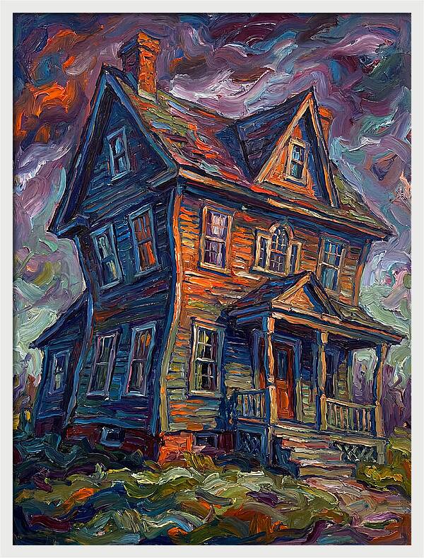 Colonial House In Expressionist Style