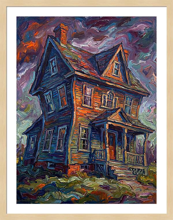 Colonial House In Expressionist Style