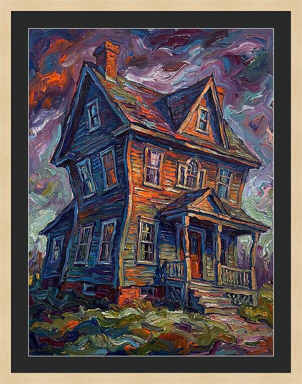 Colonial House In Expressionist Style