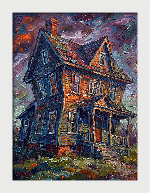 Colonial House In Expressionist Style