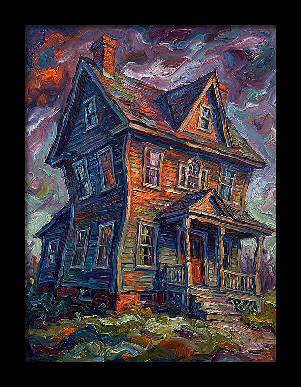 Colonial House In Expressionist Style