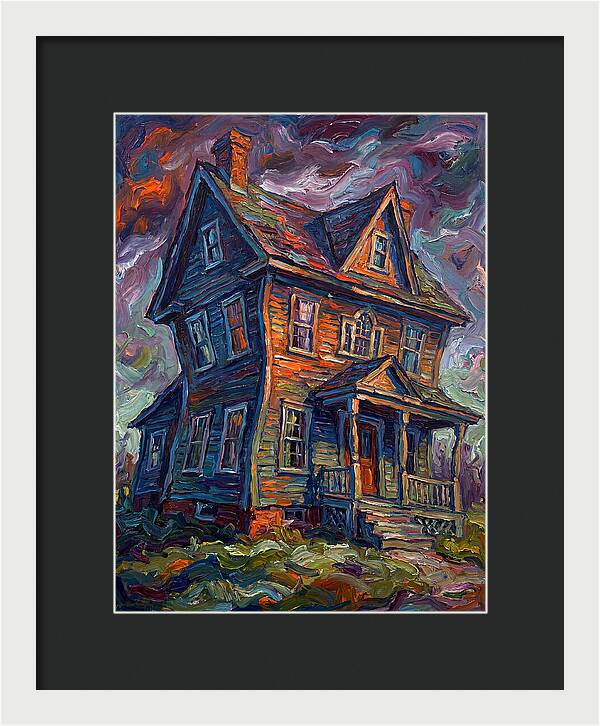 Colonial House In Expressionist Style