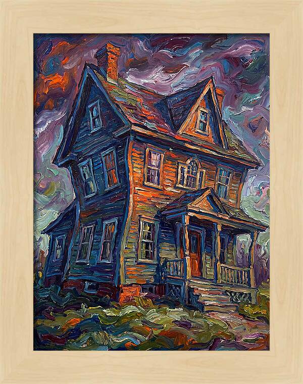 Colonial House In Expressionist Style