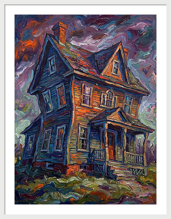 Colonial House In Expressionist Style