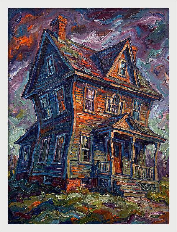 Colonial House In Expressionist Style