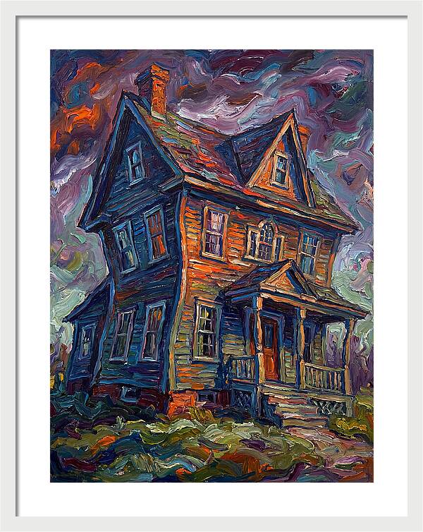 Colonial House In Expressionist Style