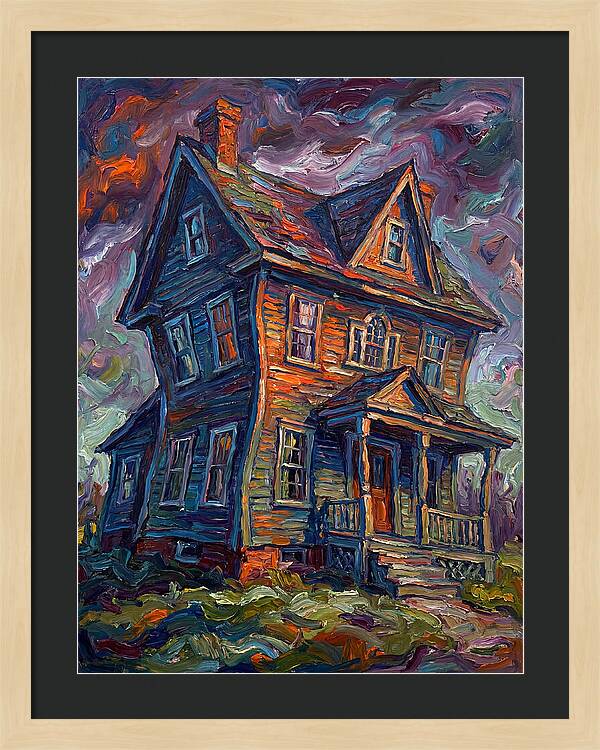 Colonial House In Expressionist Style