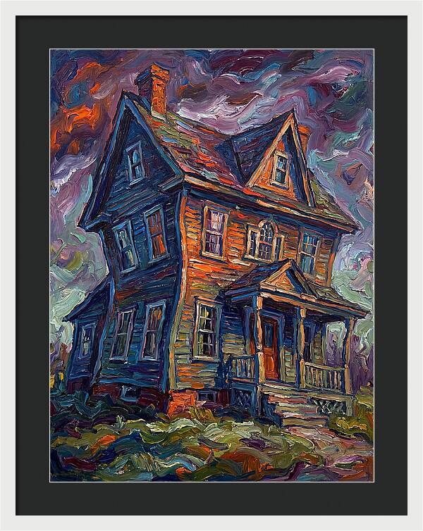 Colonial House In Expressionist Style