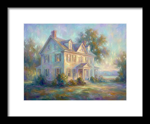Colonial House In Light