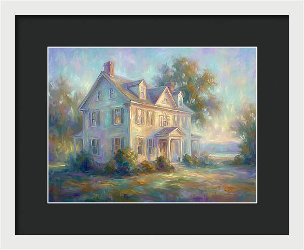 Colonial House In Light