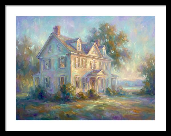 Colonial House In Light