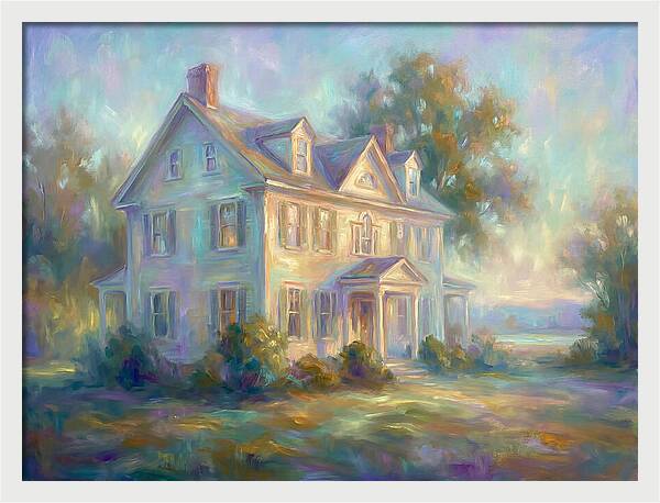 Colonial House In Light