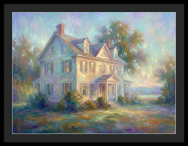 Colonial House In Light