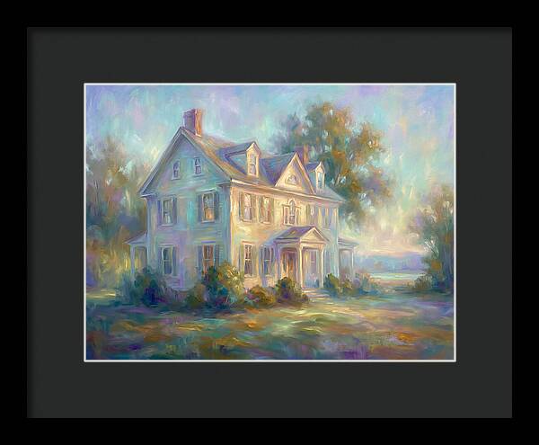 Colonial House In Light