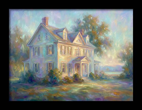 Colonial House In Light