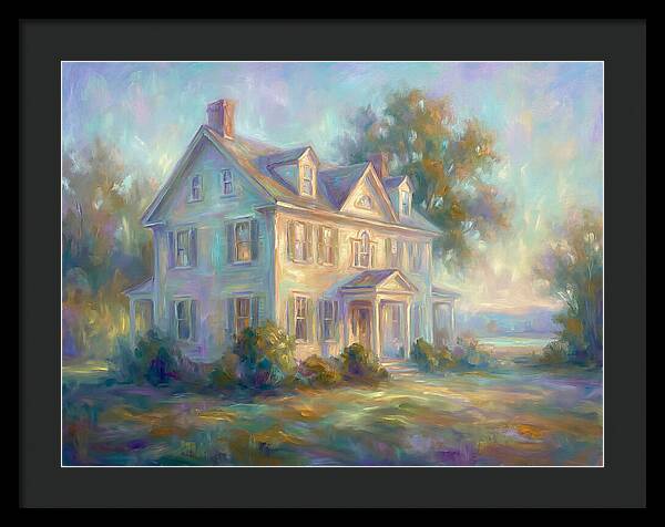Colonial House In Light
