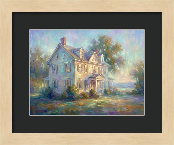 Colonial House In Light