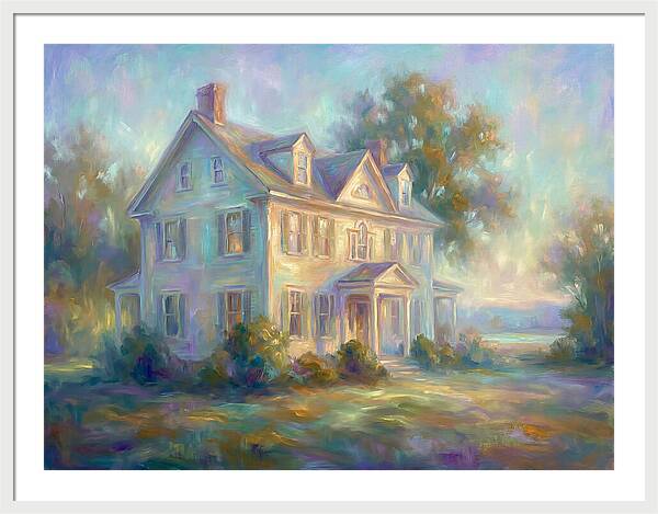 Colonial House In Light