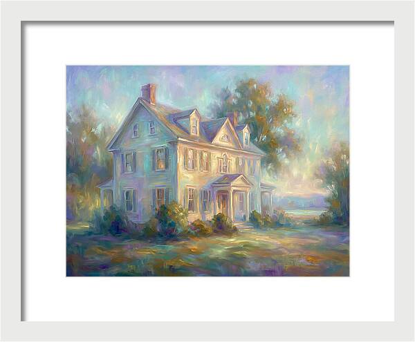 Colonial House In Light