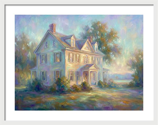 Colonial House In Light