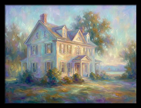Colonial House In Light