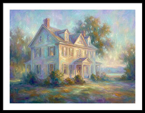 Colonial House In Light