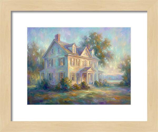 Colonial House In Light
