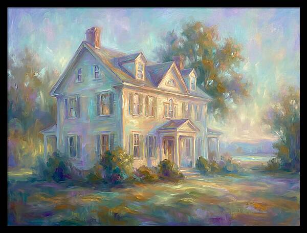 Colonial House In Light