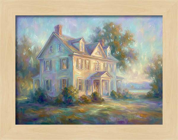 Colonial House In Light