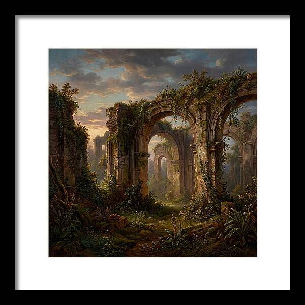 Colonial Ruins At Dusk