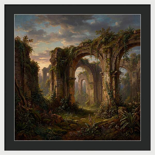 Colonial Ruins At Dusk