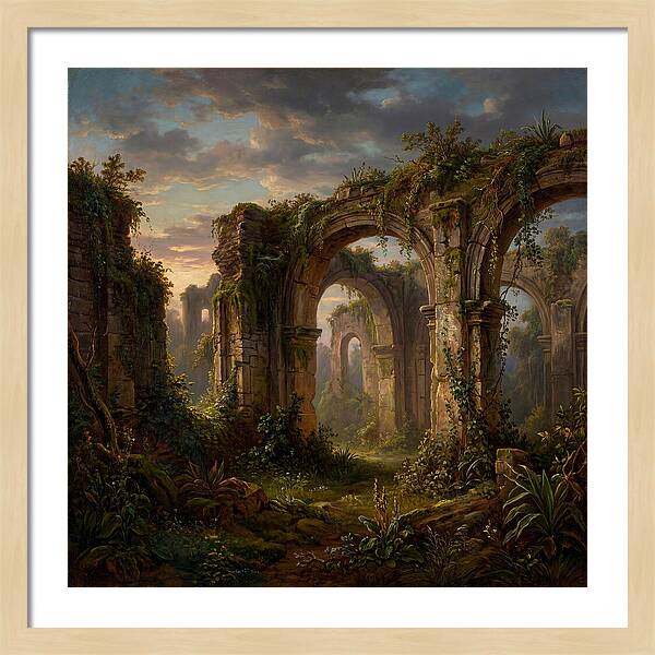 Colonial Ruins At Dusk