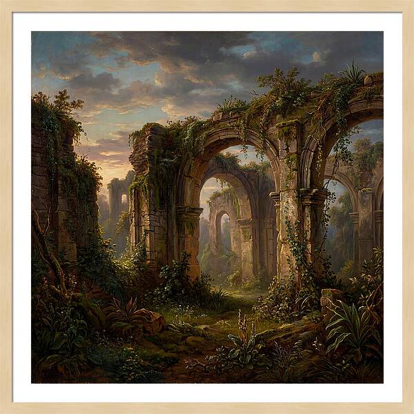 Colonial Ruins At Dusk
