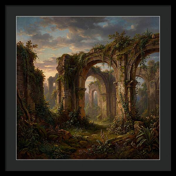 Colonial Ruins At Dusk