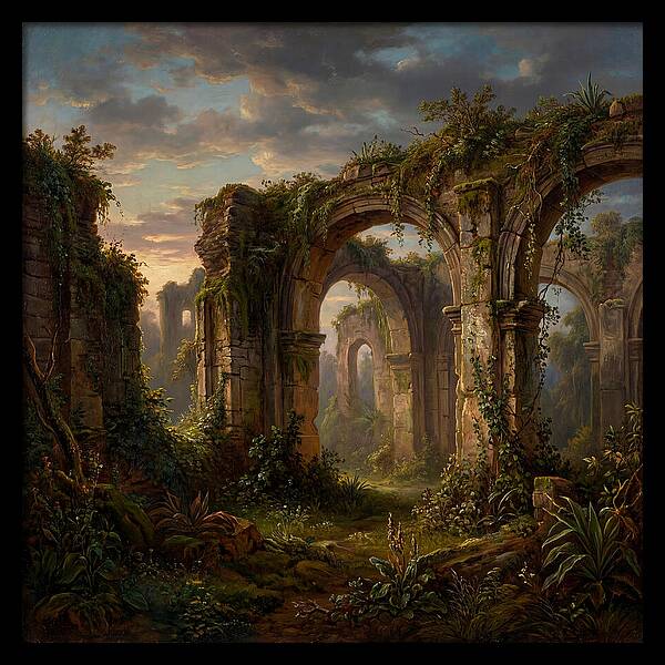 Colonial Ruins At Dusk