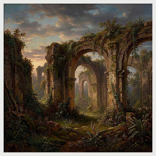 Colonial Ruins At Dusk