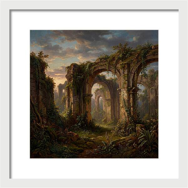Colonial Ruins At Dusk